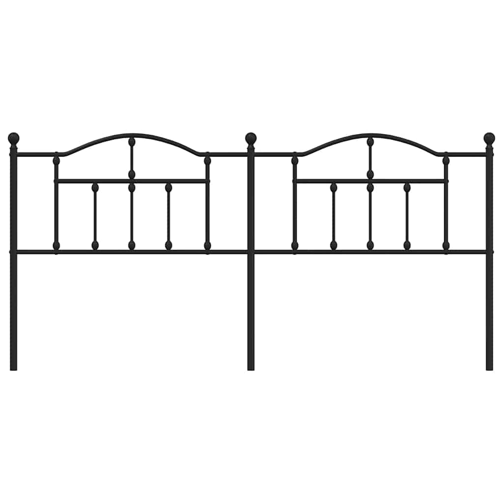 Cabeceira de substituição 200 cm metal preto