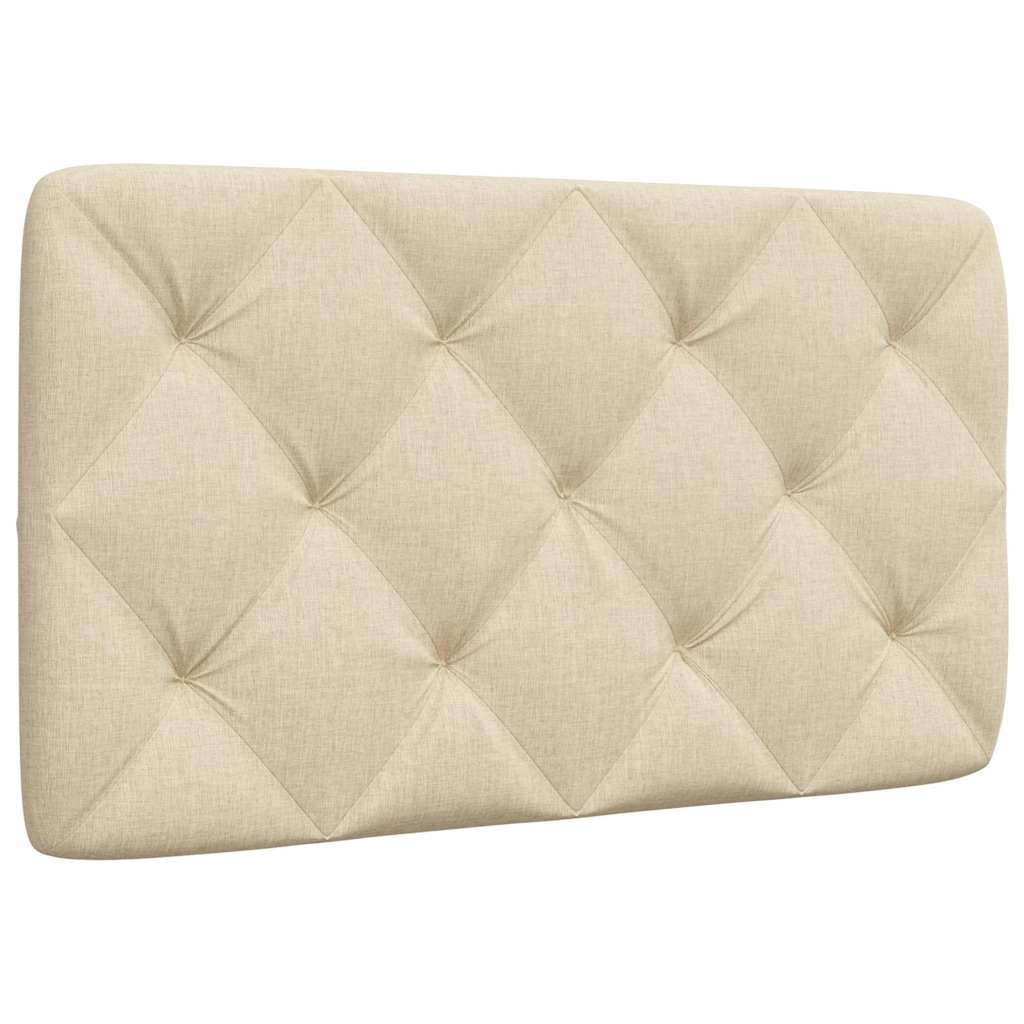 Almofadão de cabeceira 80 cm tecido creme