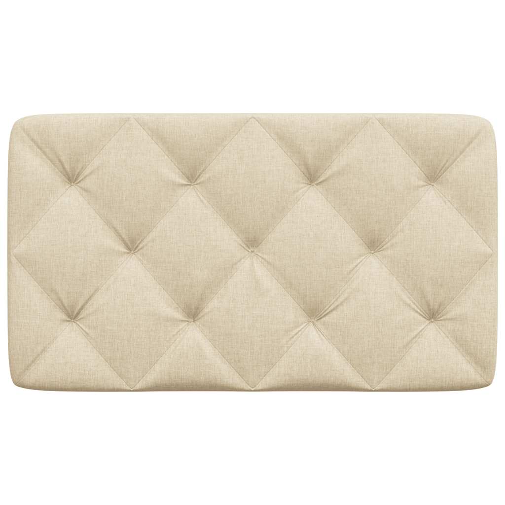 Almofadão de cabeceira 80 cm tecido creme