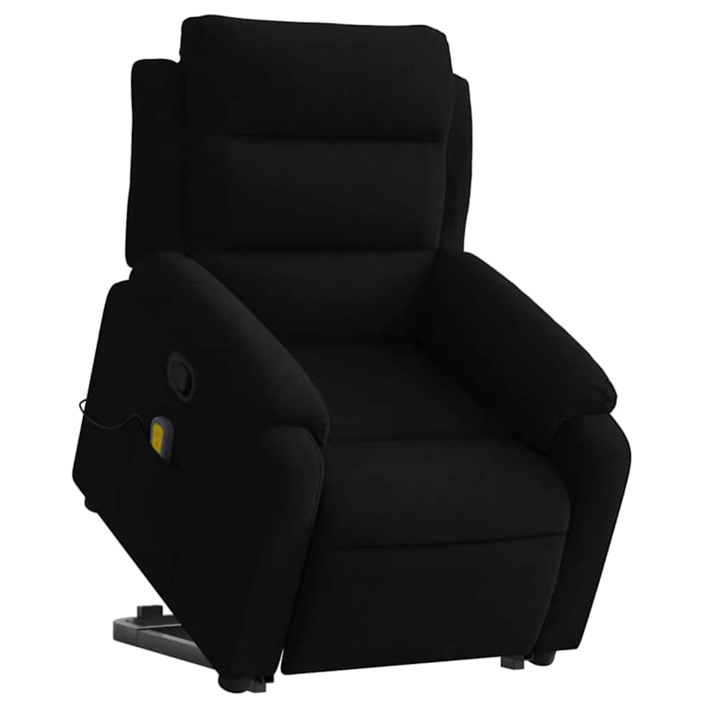 Poltrona elevatória de massagens veludo preto