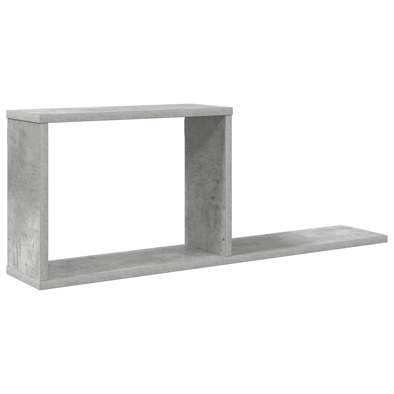 Prateleiras flutuantes cinzento cimento 80 x 15 x 30 cm