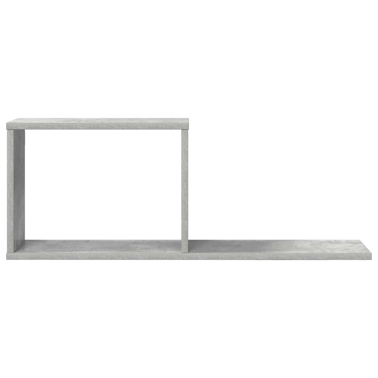 Prateleiras flutuantes cinzento cimento 80 x 15 x 30 cm
