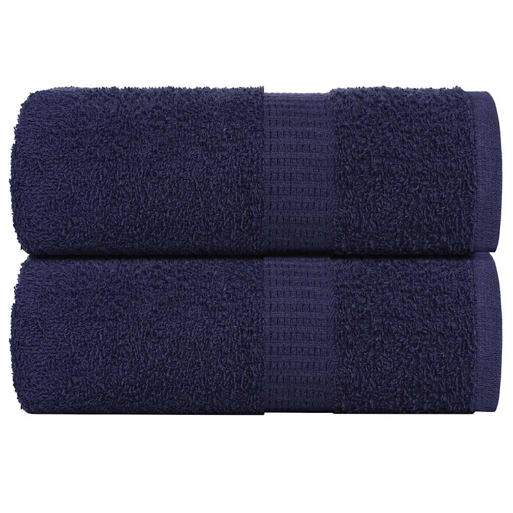 Toalhas hóspedes frogn 2 pcs azul marinho 30x50cm 360 g/m²