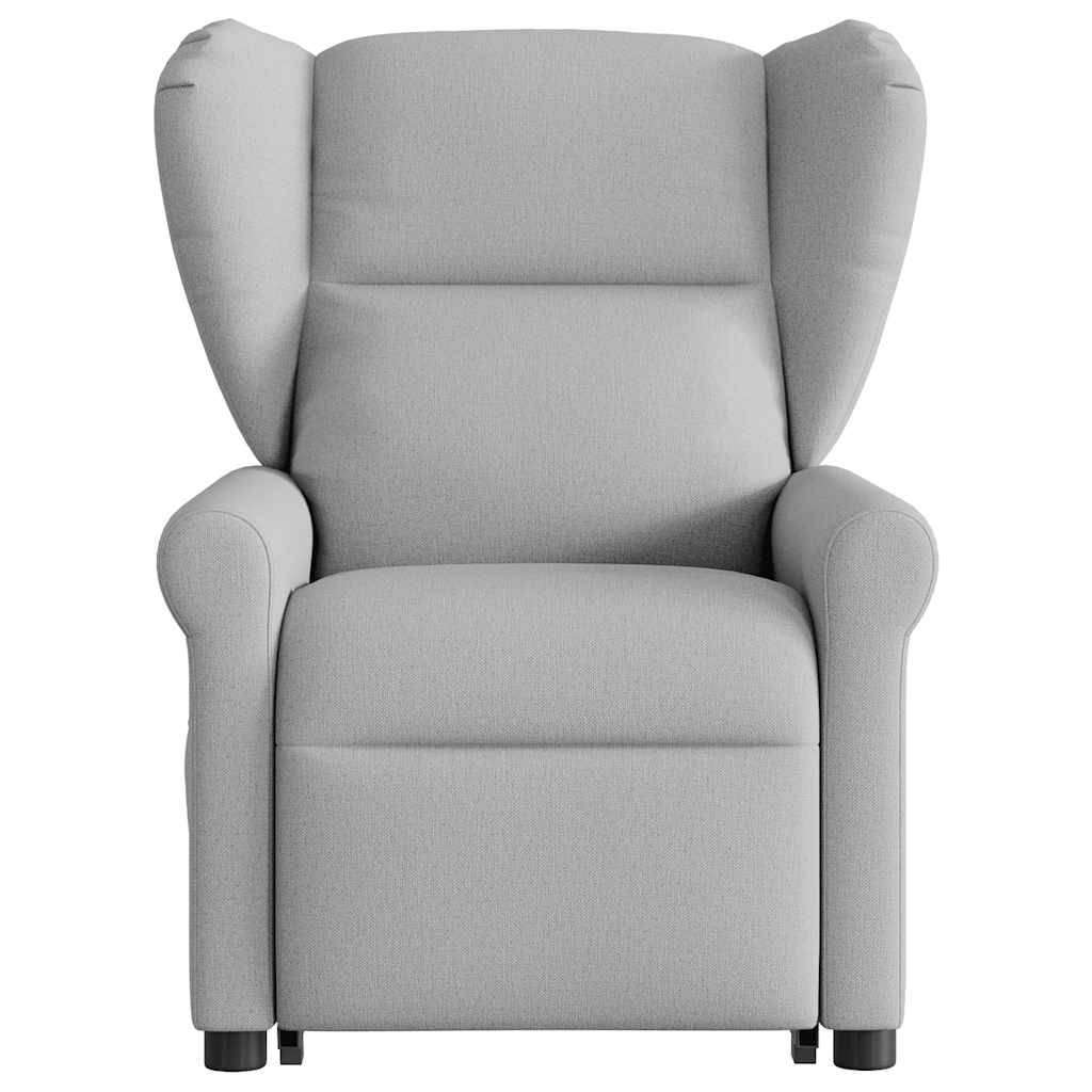 Poltrona elevatória de massagens tecido cinzento-nublado