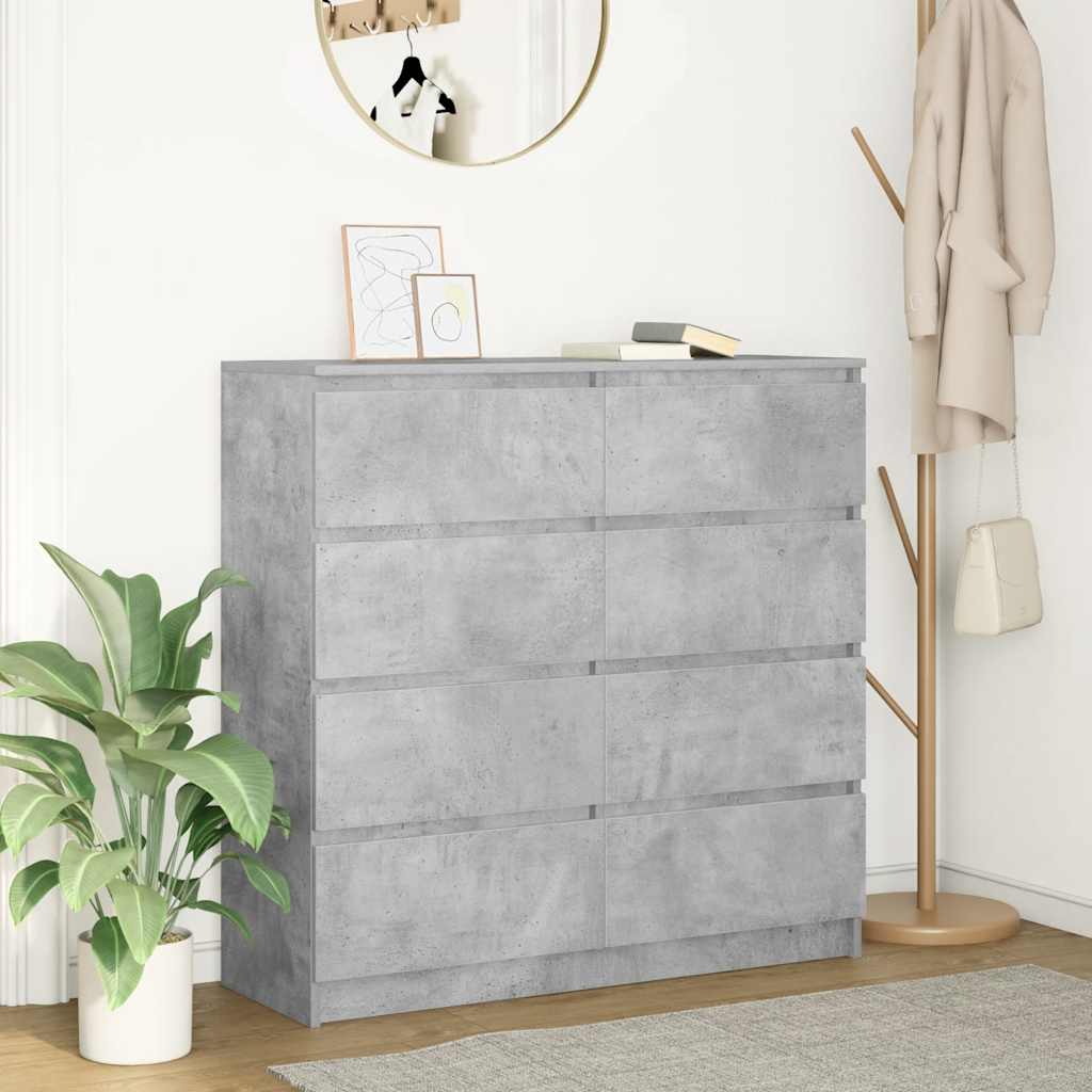 Aparador 100x35x99 cm derivados de madeira cinzento cimento