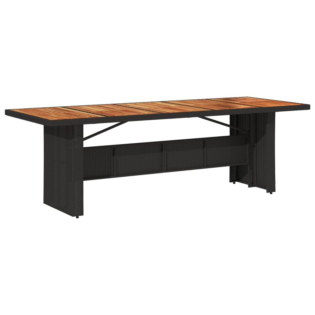 11 Pcs conjunto de jantar p/ jardim c/ almofadões vime PE preto