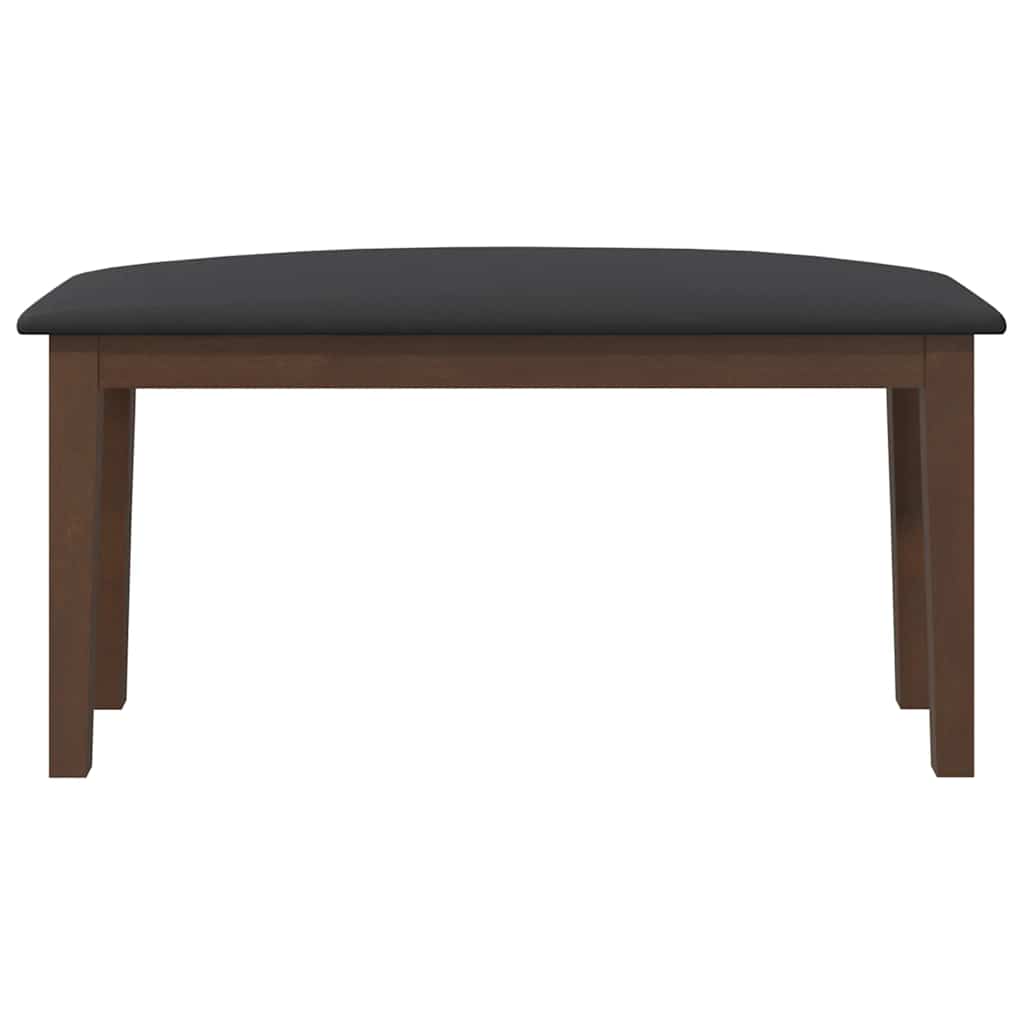Banco 90 cm madeira seringueira maciça castanho