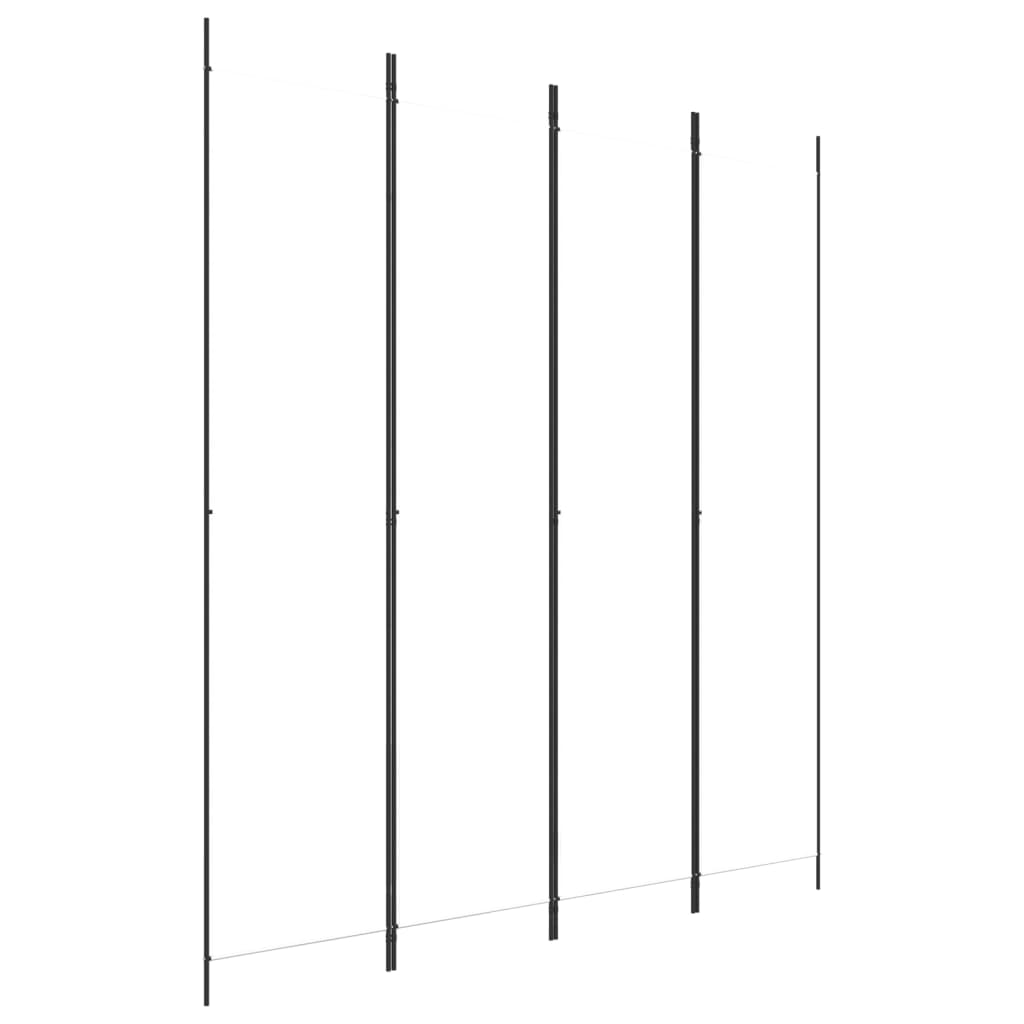 Divisória/biombo com 4 painéis 200x220 cm tecido branco