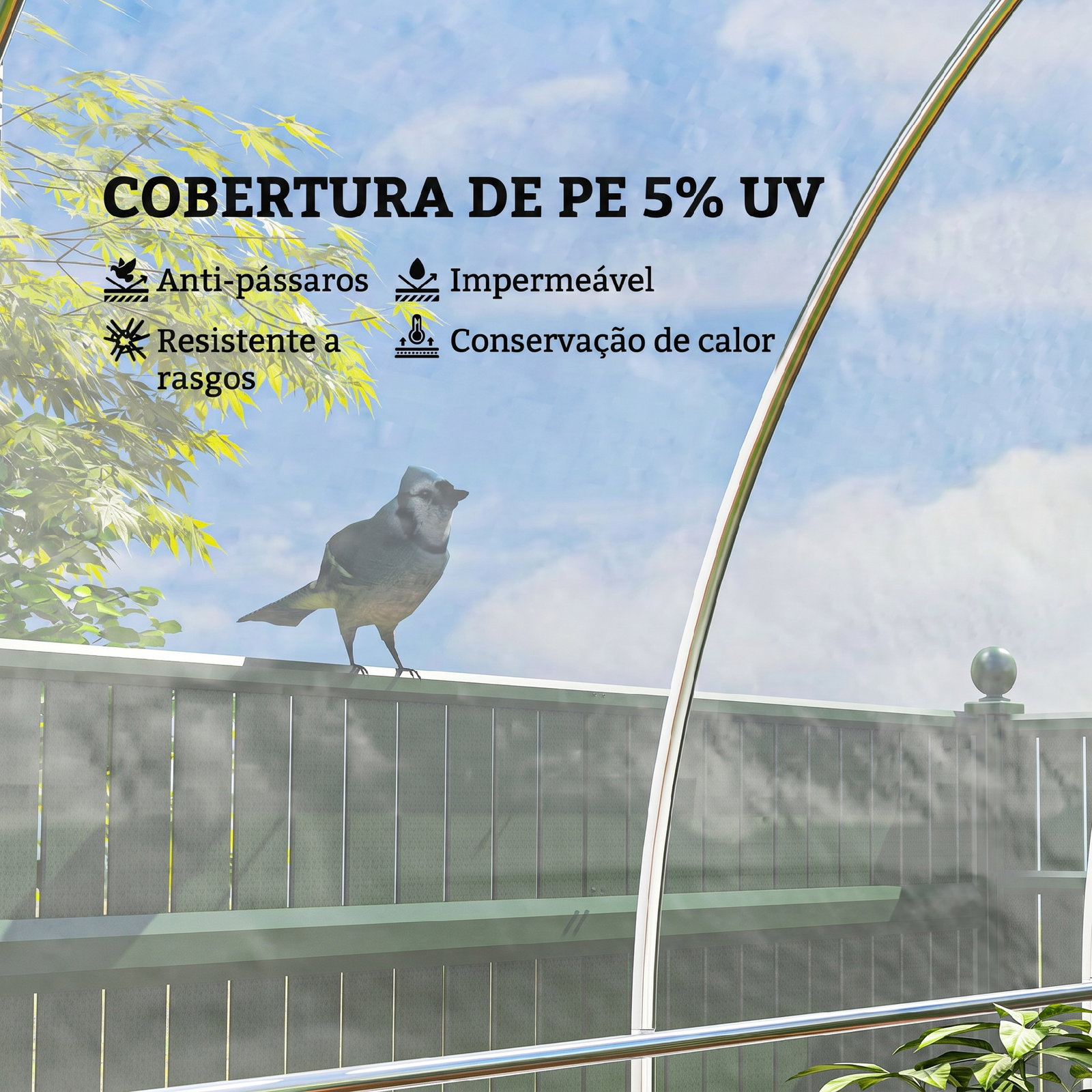 Cobertura de substituição para estufa 6x10 m de polipropileno para horta plantas agricultura jardim tranparente