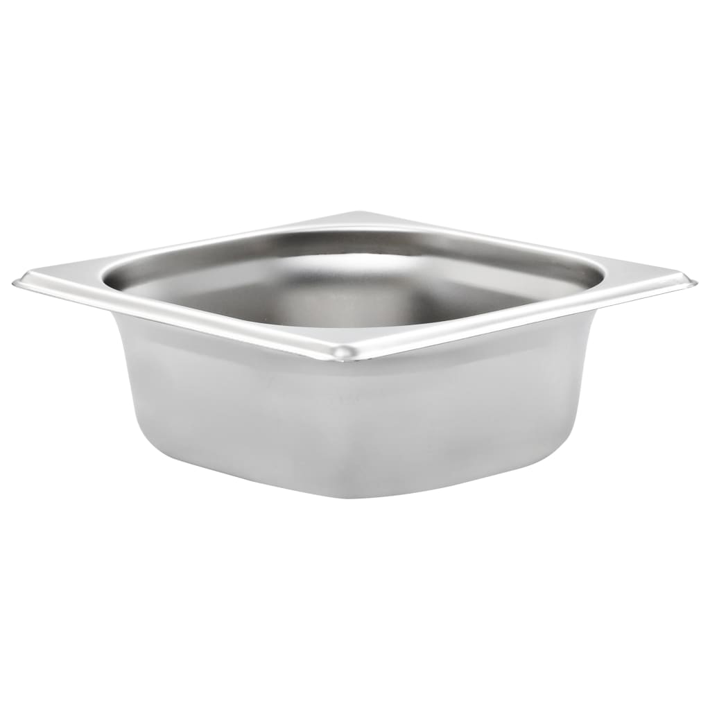 Recipientes gastronorm 12 pcs gn 1/6 65 mm aço inoxidável