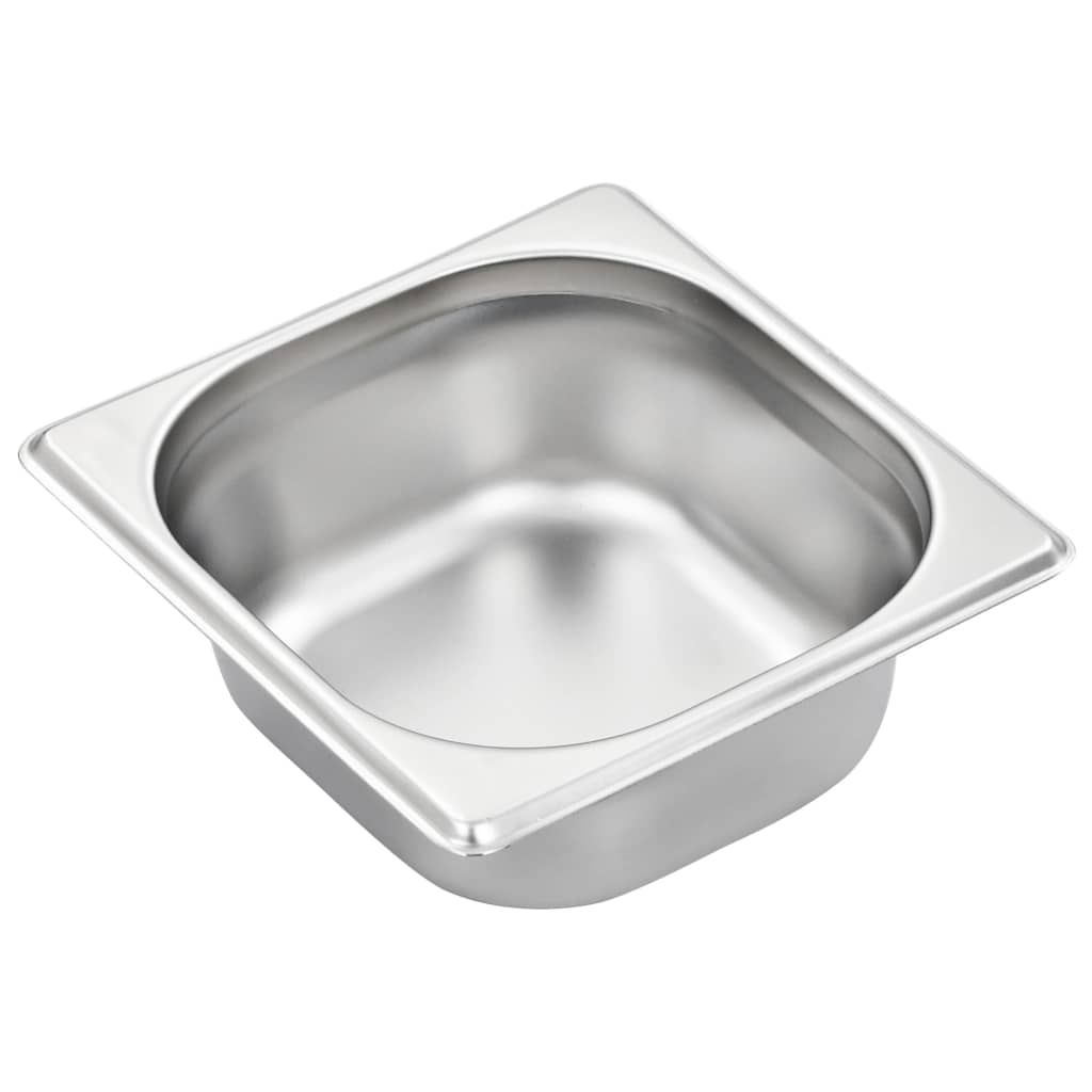 Recipientes gastronorm 12 pcs gn 1/6 65 mm aço inoxidável