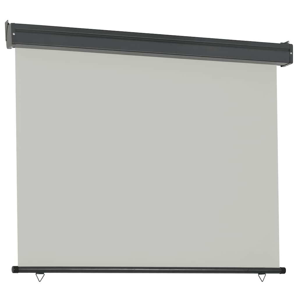Toldo lateral para varanda 125x250 cm cinzento