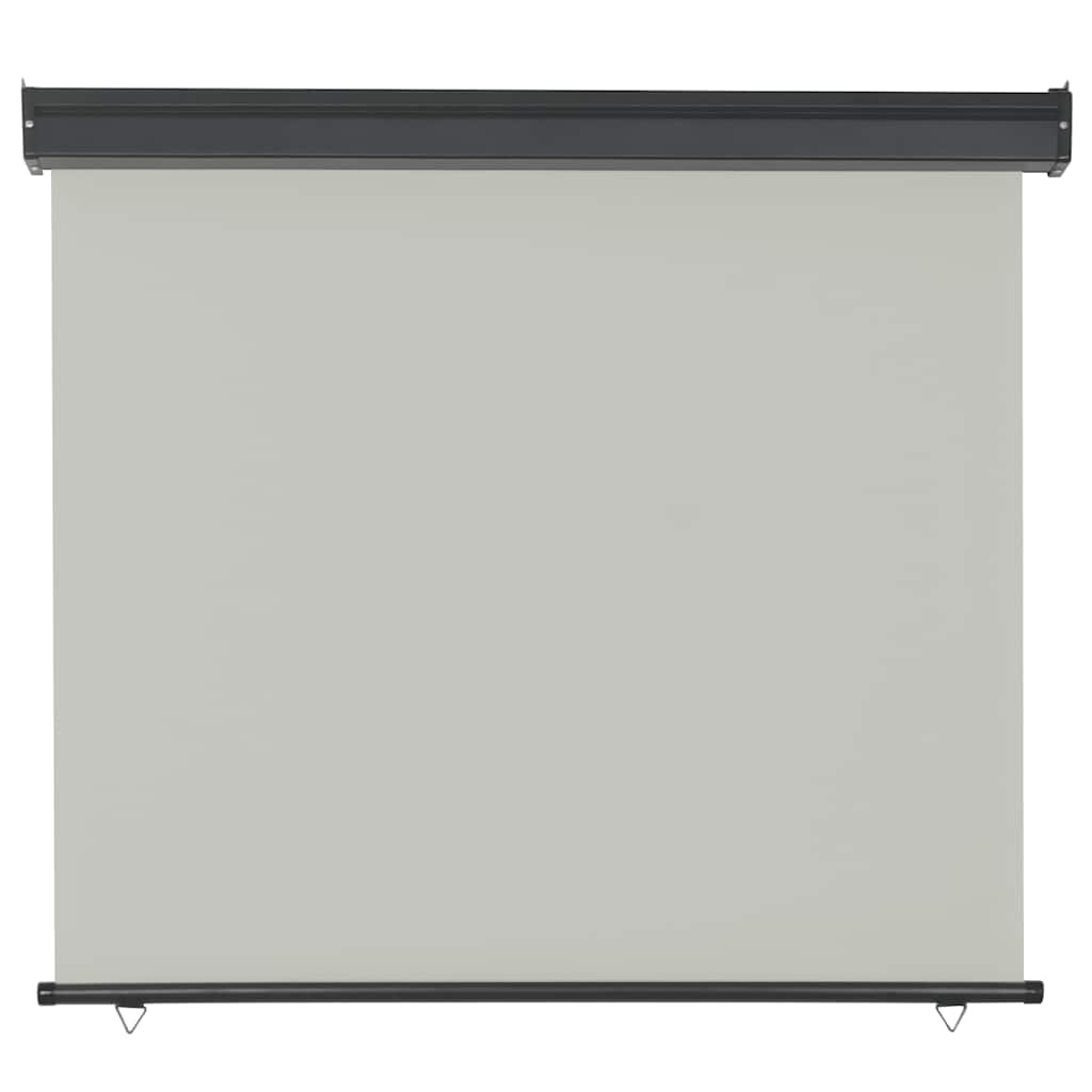 Toldo lateral para varanda 125x250 cm cinzento