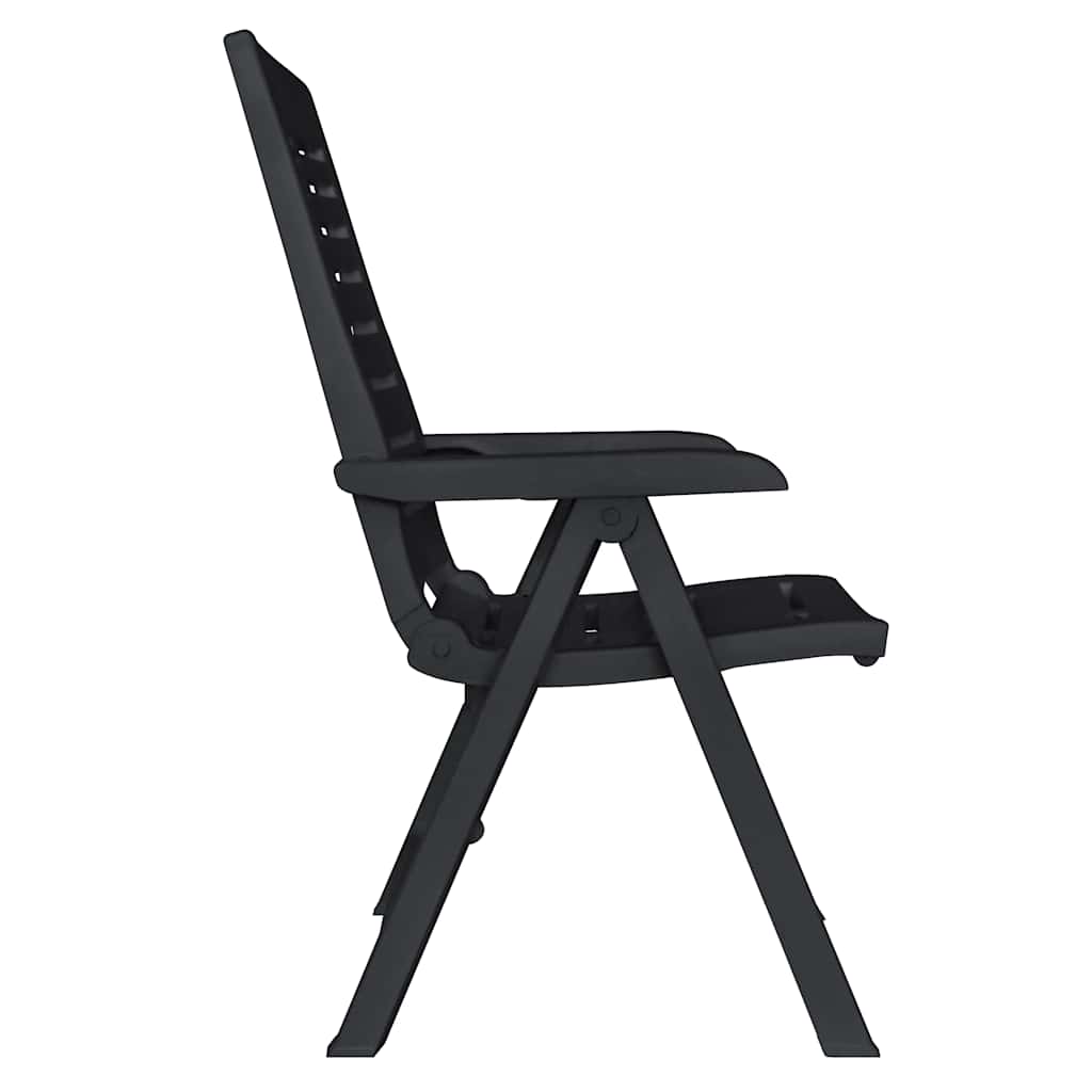 9 Pcs conjunto de jantar para exterior plástico antracite
