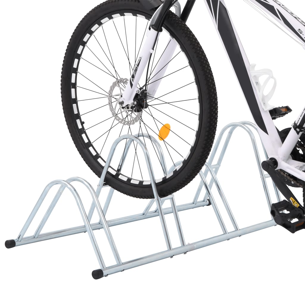 Suporte independente para 4 bicicletas aço galvanizado