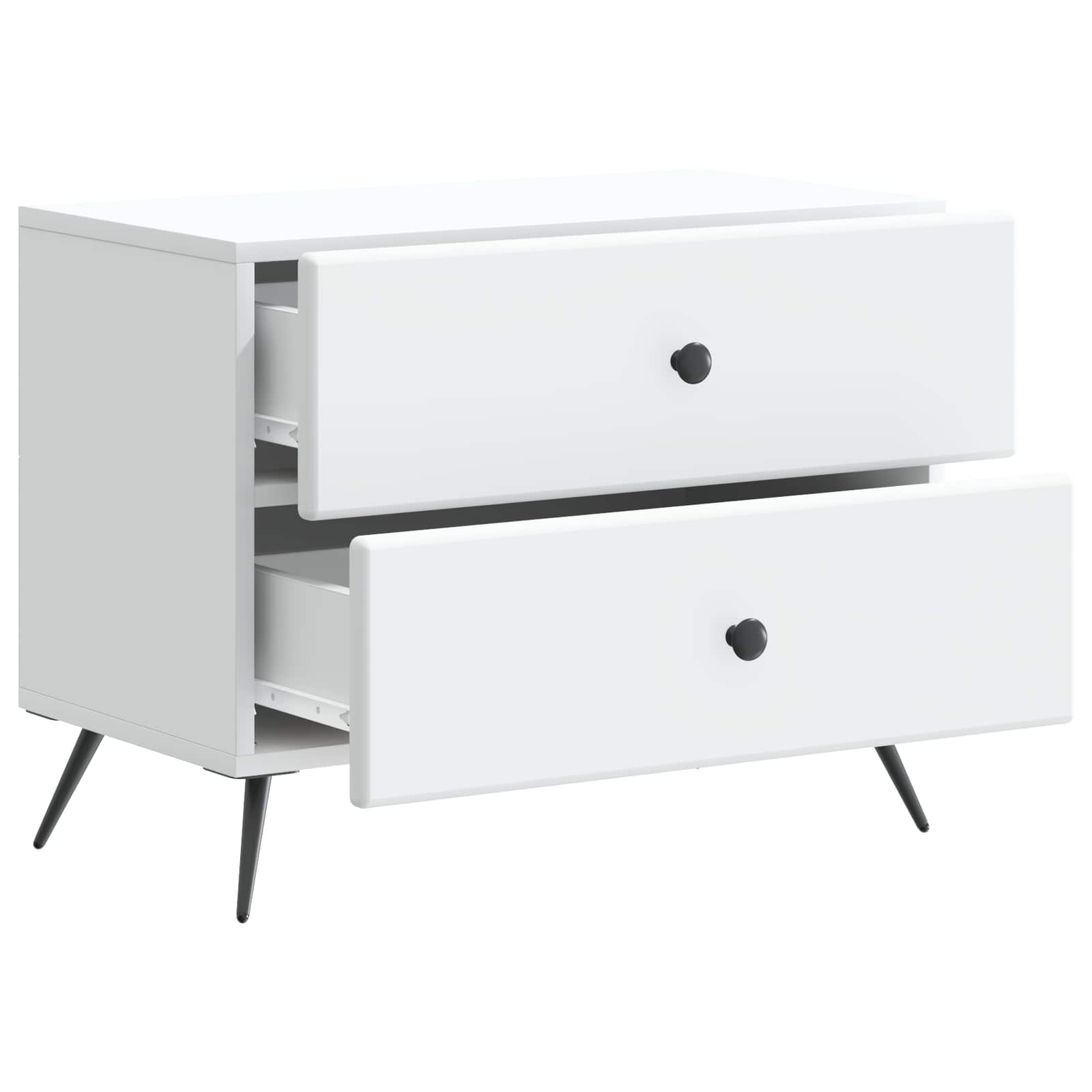 Armário de cabeceira com gaveta branco 62 x 34,5 x 47,5 cm