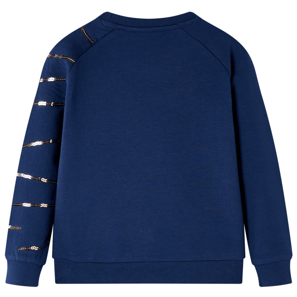 Sweatshirt para criança azul-marinho 128