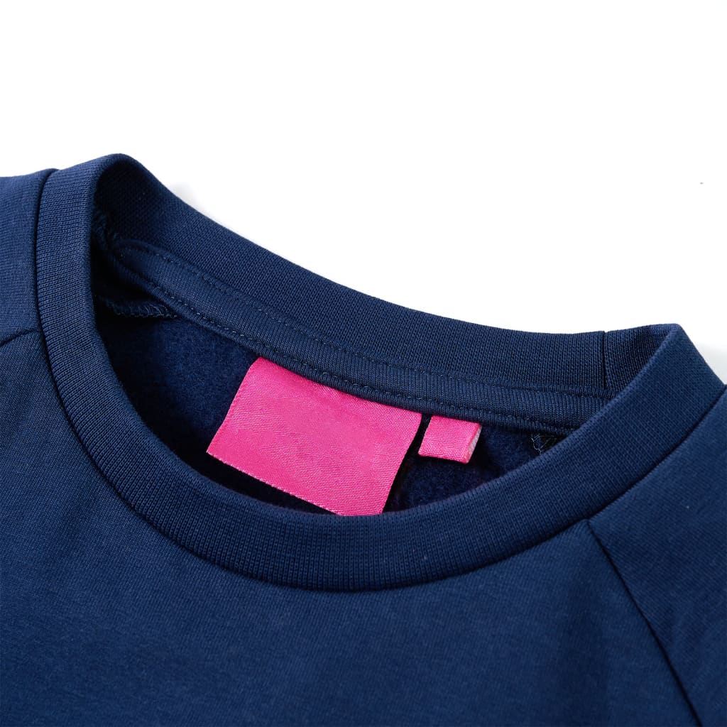 Sweatshirt para criança azul-marinho 128