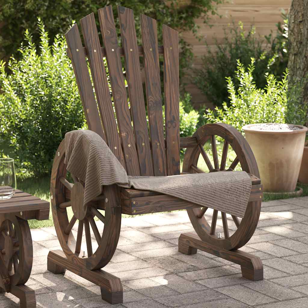 Cadeiras adirondack para jardim 4 pcs madeira de abeto maciça