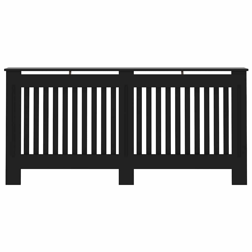 Cobertura de radiador 172x19x81,5 cm derivados madeira preto