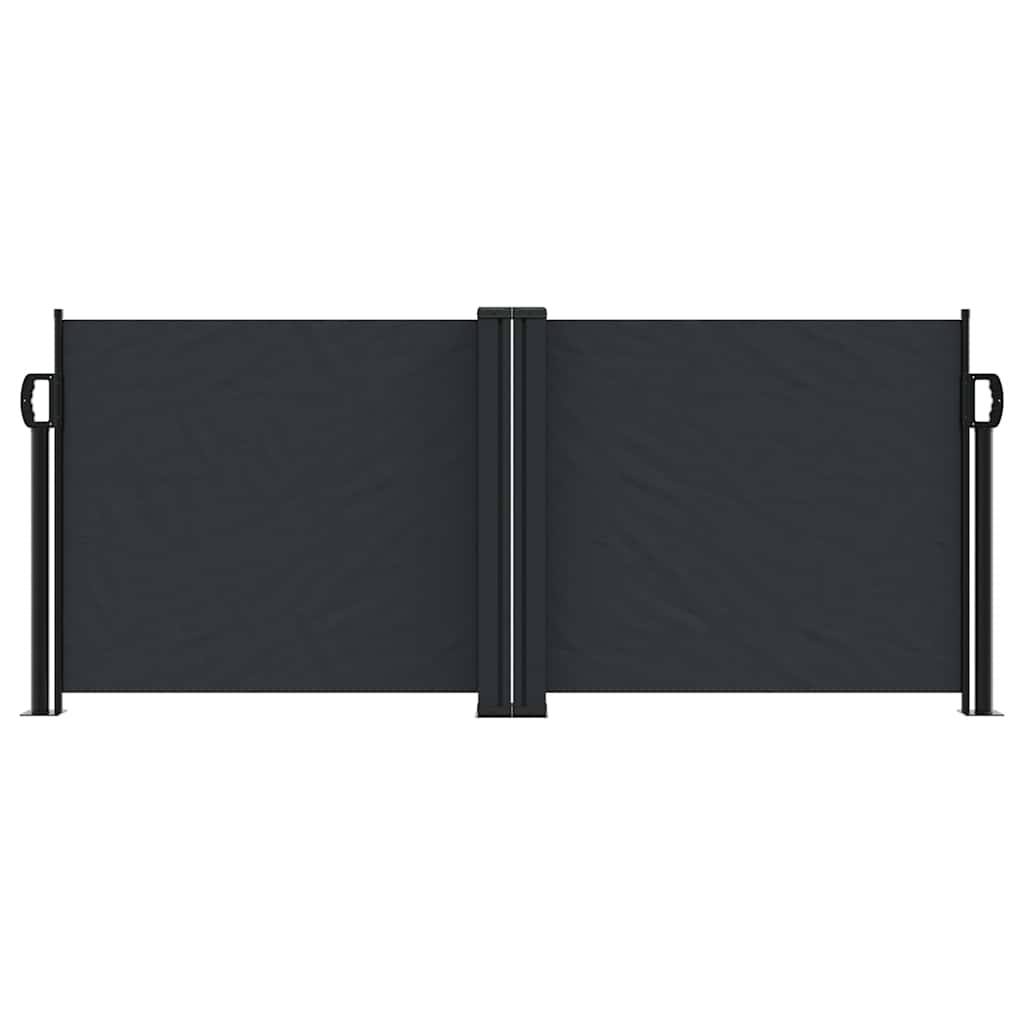 Toldo lateral retrátil 100x1000 cm preto