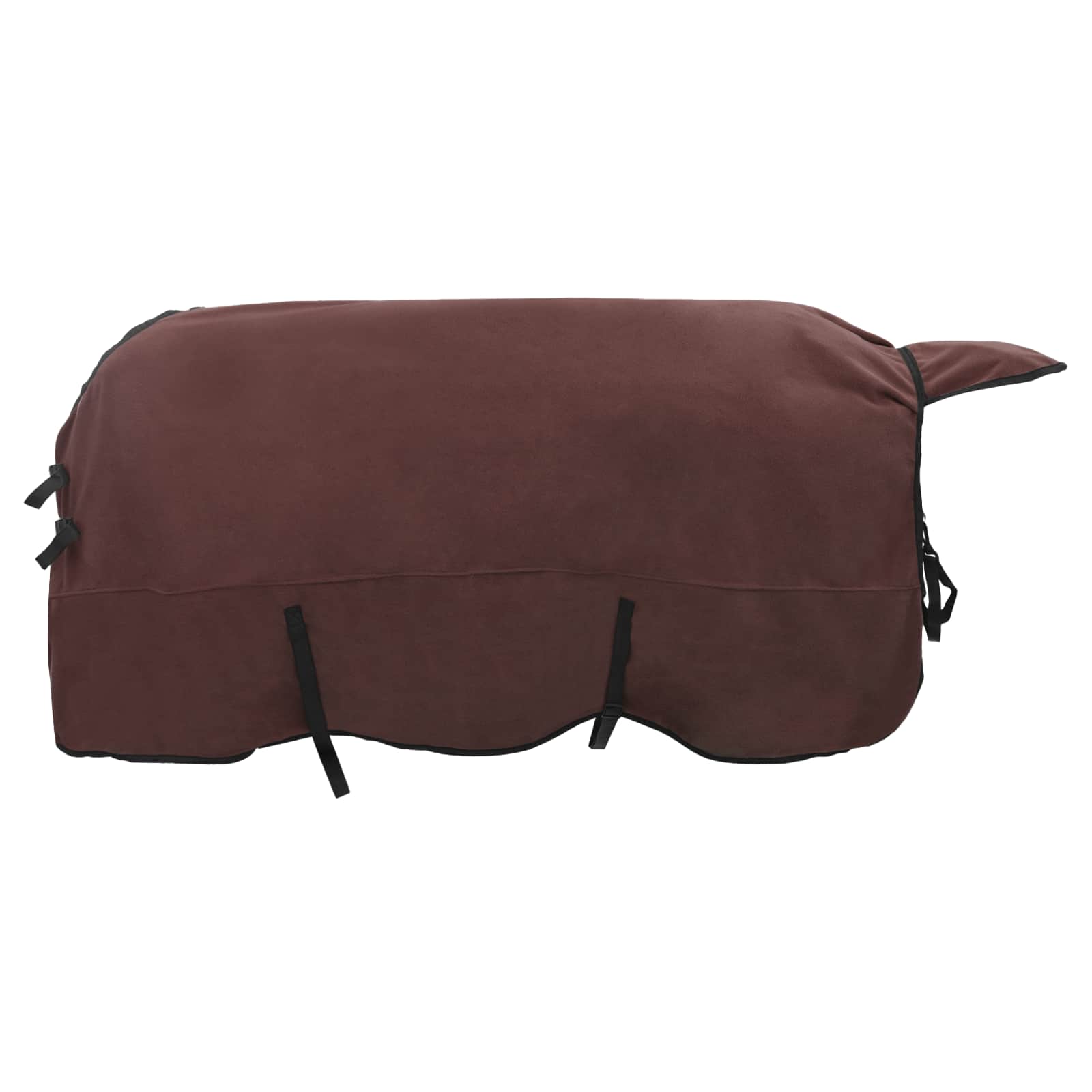 Cobertor de cavalo marrom escuro completo 165 cm poliéster