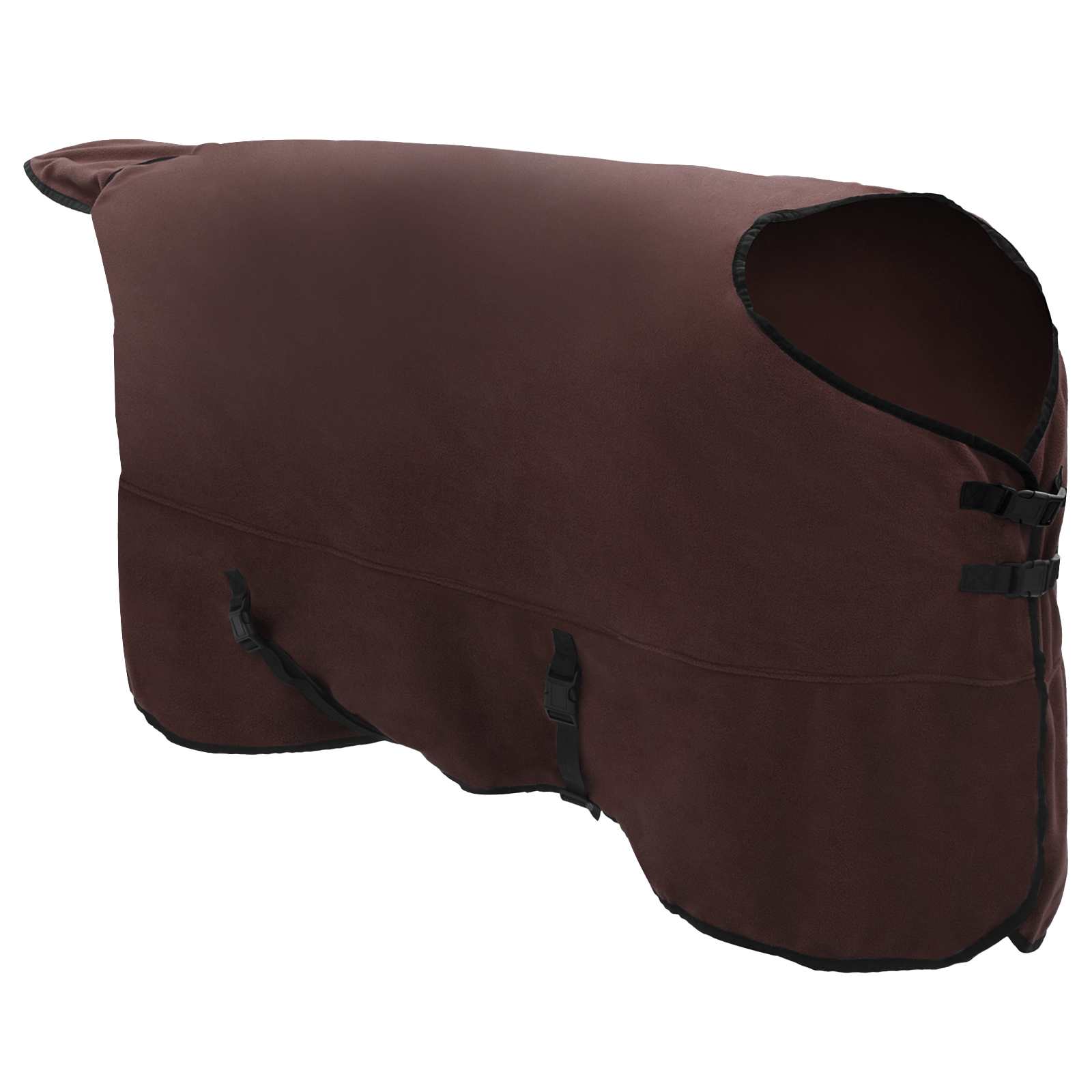 Cobertor de cavalo marrom escuro completo 165 cm poliéster