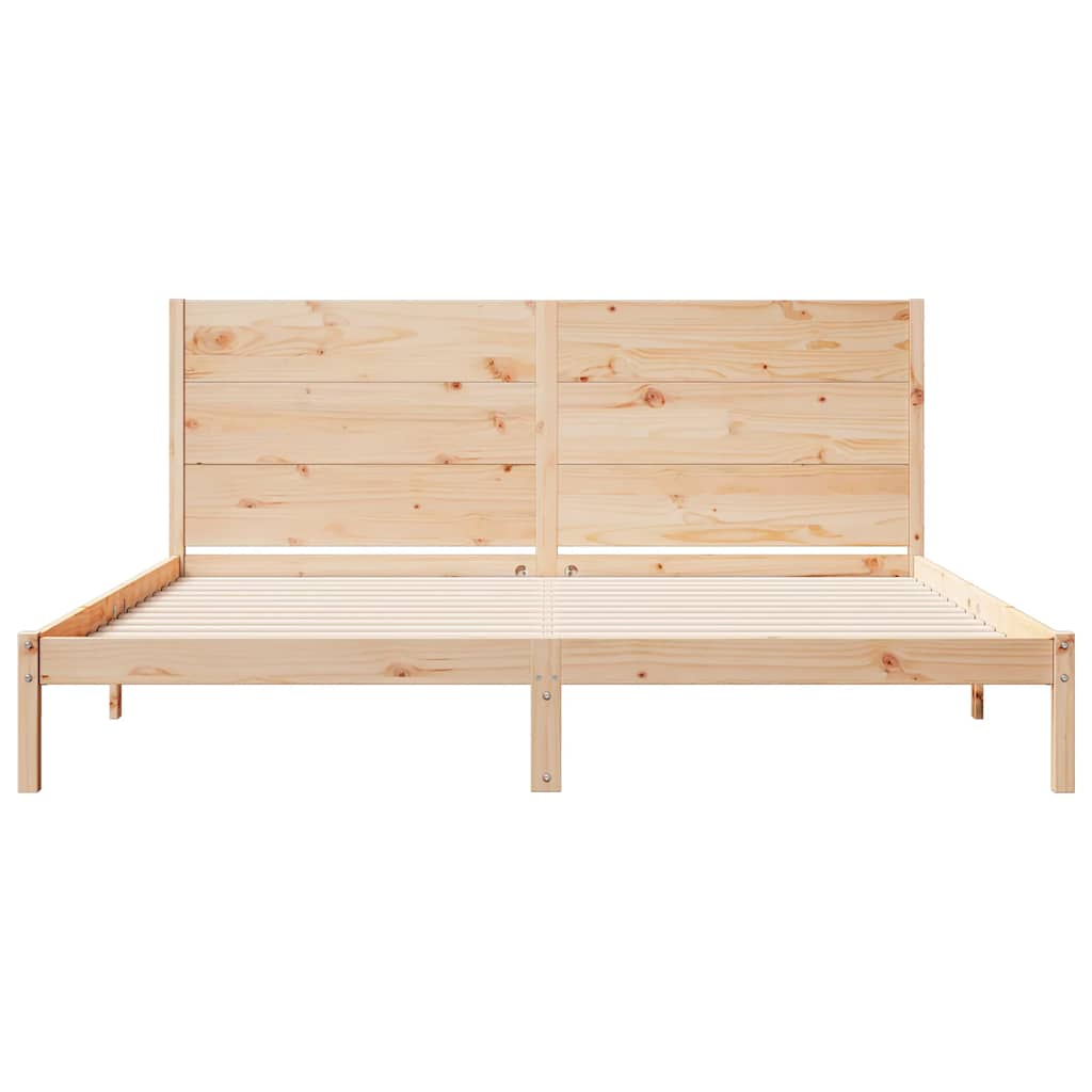Cama extra longa sem colchão 200x210 cm madeira maciça
