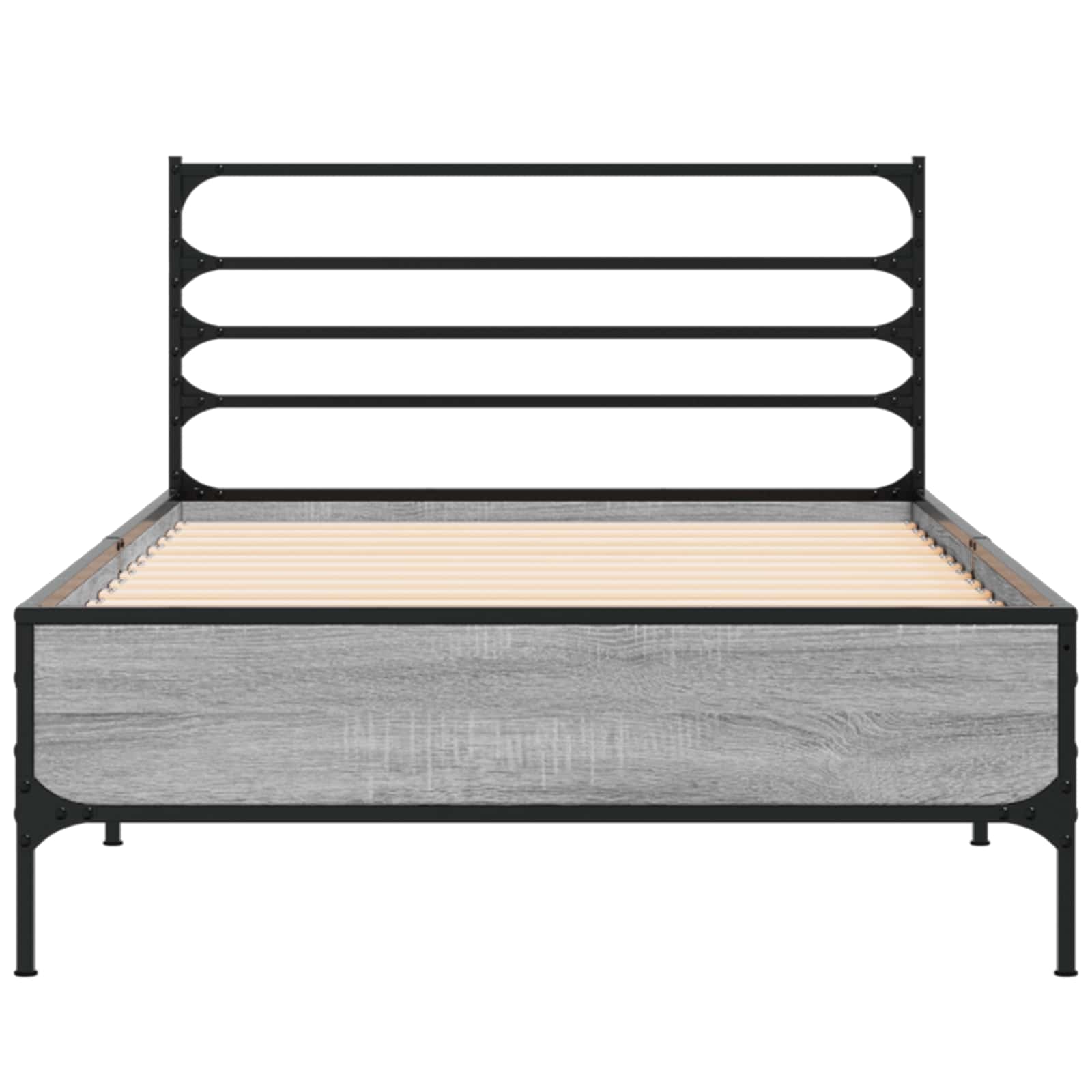 Estrutura da cama sonoma cinzento 80 x 200 cm