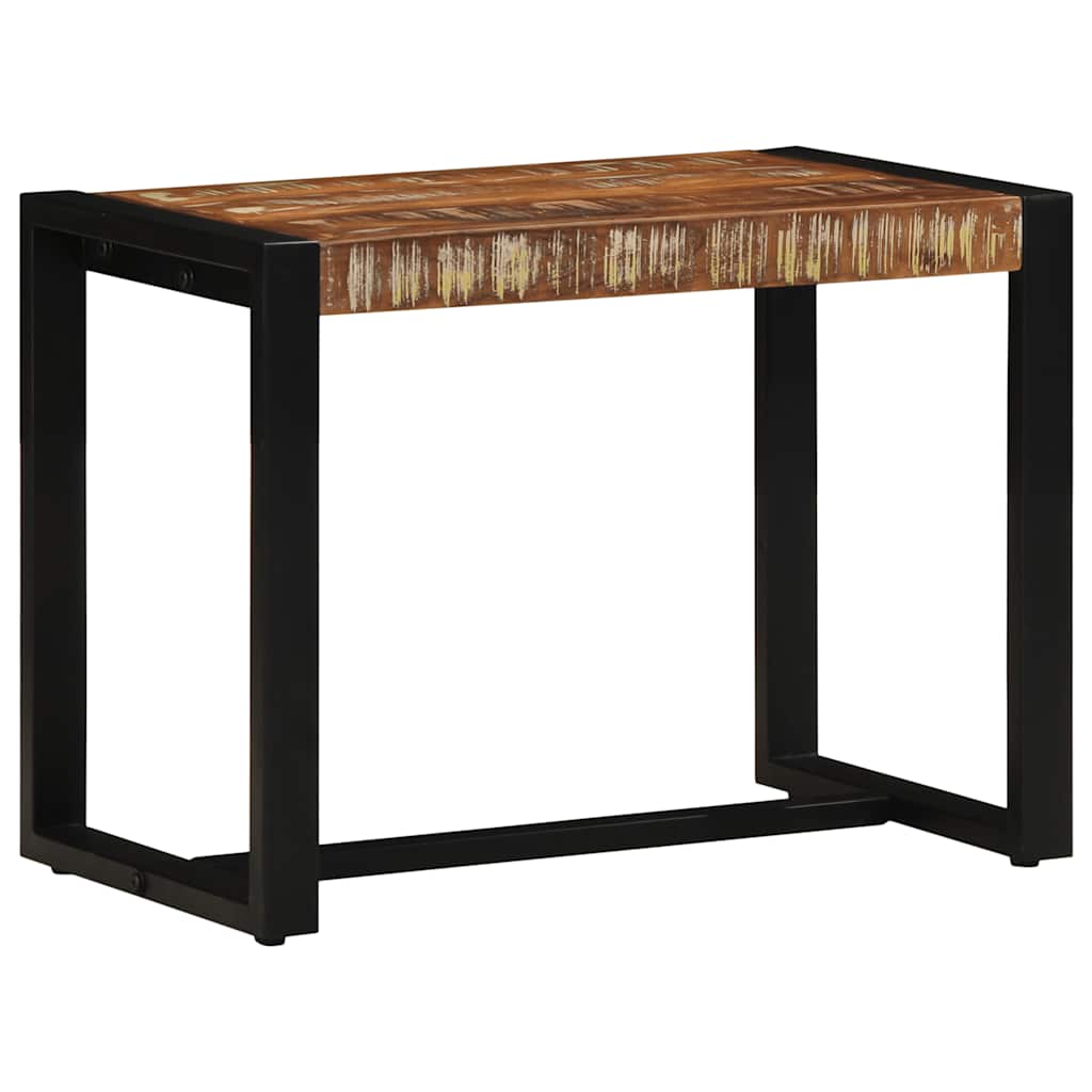 Banco multicor 60x35x45 cm madeira maciça recuperada