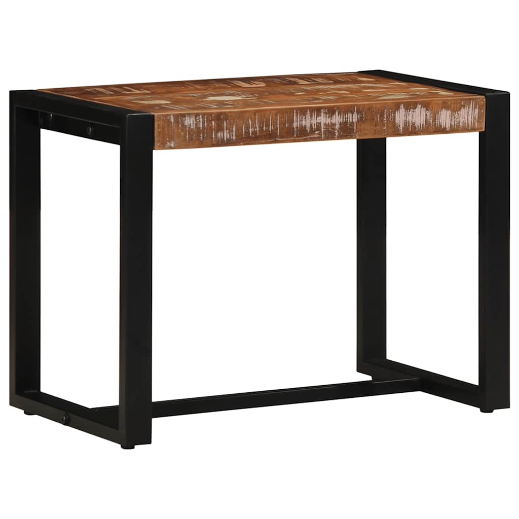 Banco multicor 60x35x45 cm madeira maciça recuperada