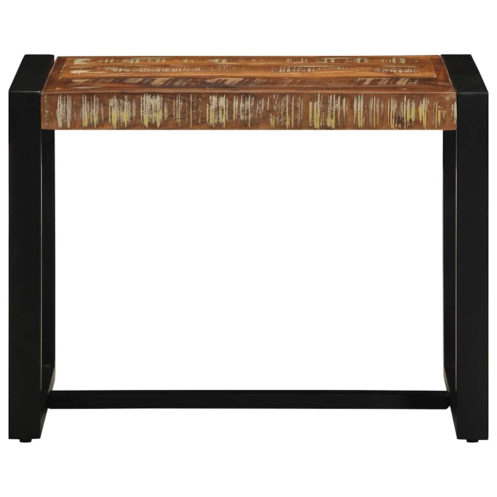 Banco multicor 60x35x45 cm madeira maciça recuperada