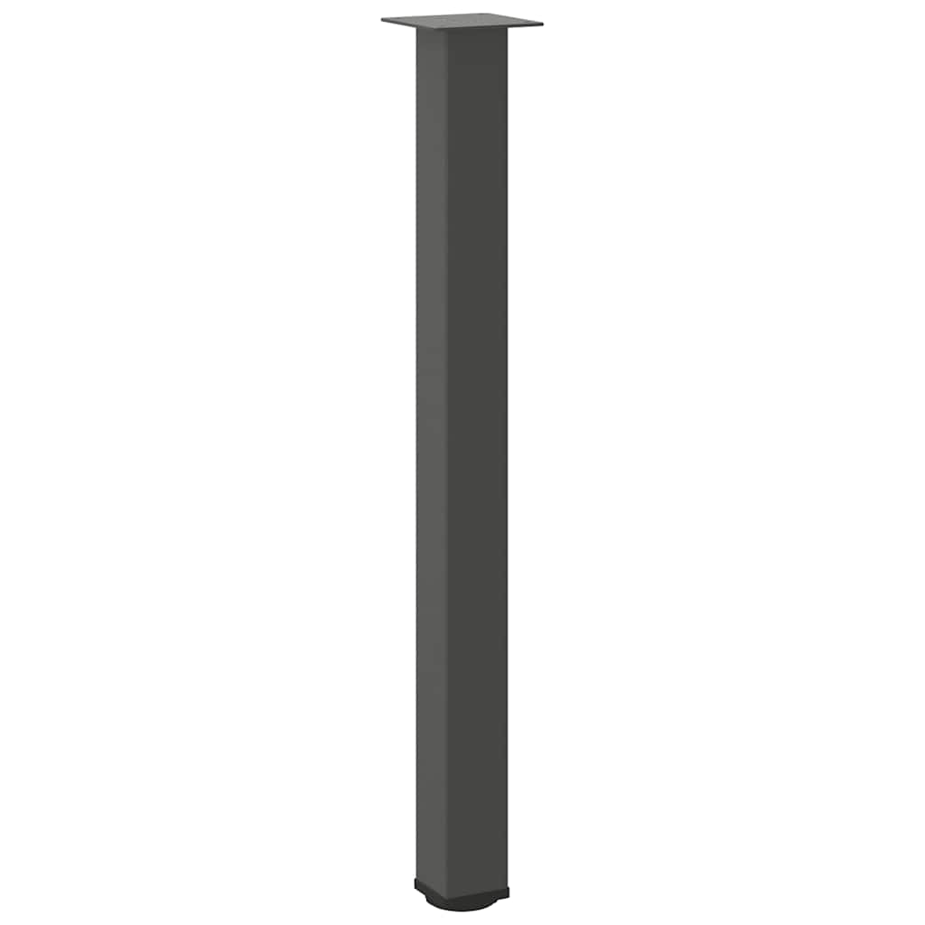 Pés para mesa de bar 4 peças antracite 100-102 cm aço