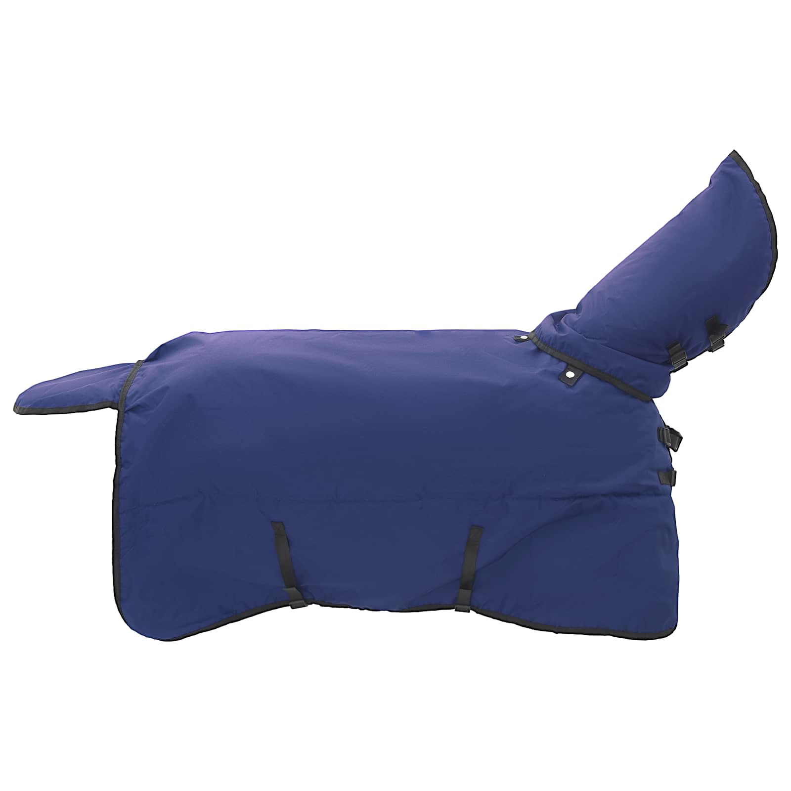 Cobertor de cavalo verde escuro e preto 95 cm poliéster