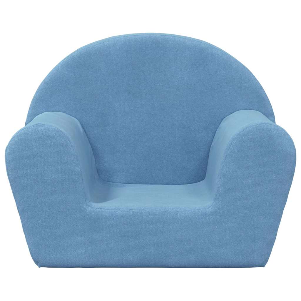 Sofá infantil pelúcia macia azul