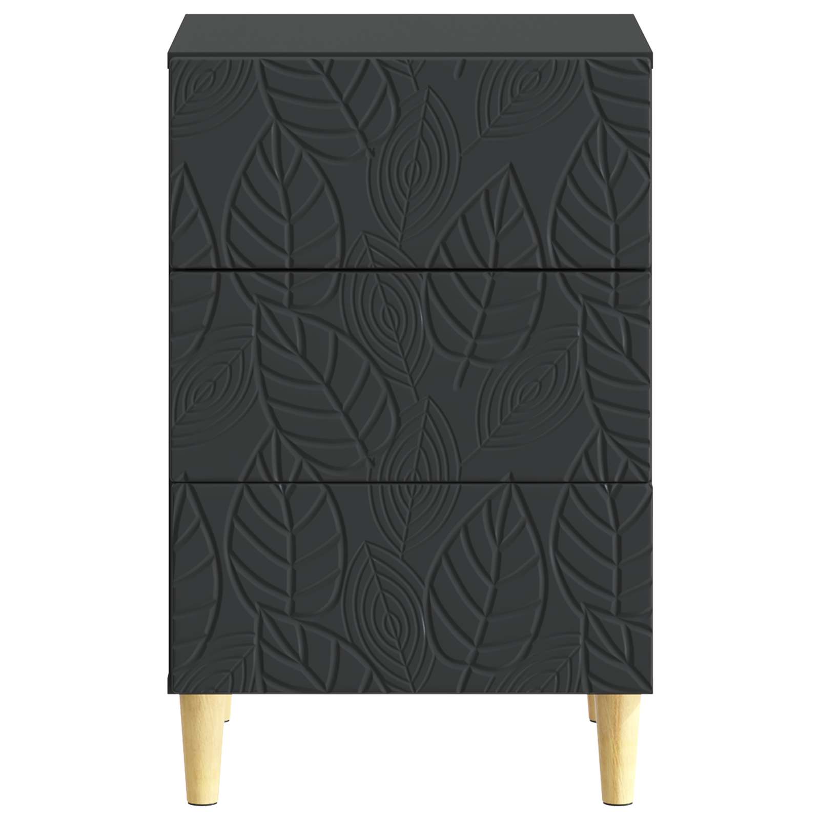 Mesa-de-cabeceira preto 43 x 39,5 x 66,5 cm