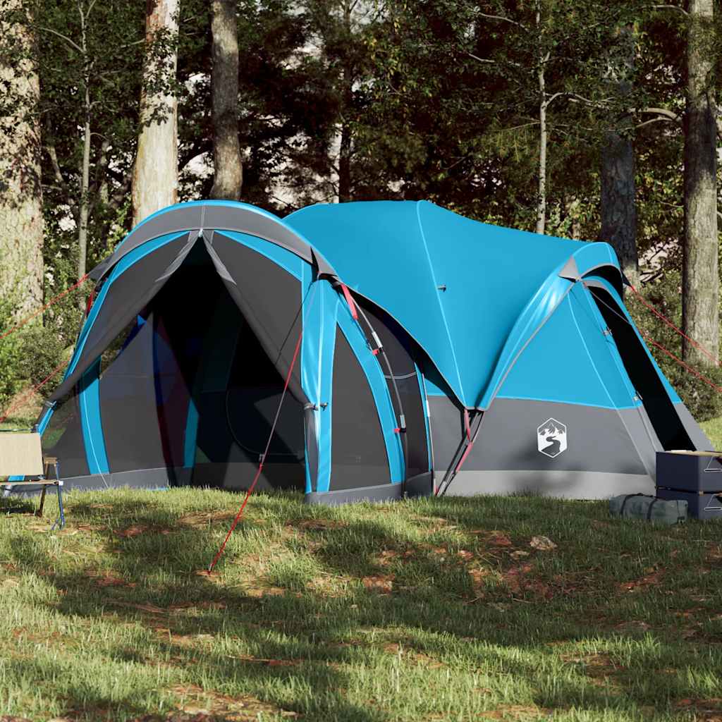 Tenda familiar tipi para 8 pessoas impermeável azul