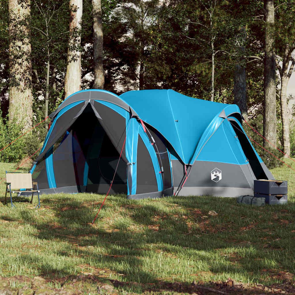 Tenda familiar tipi para 8 pessoas impermeável azul