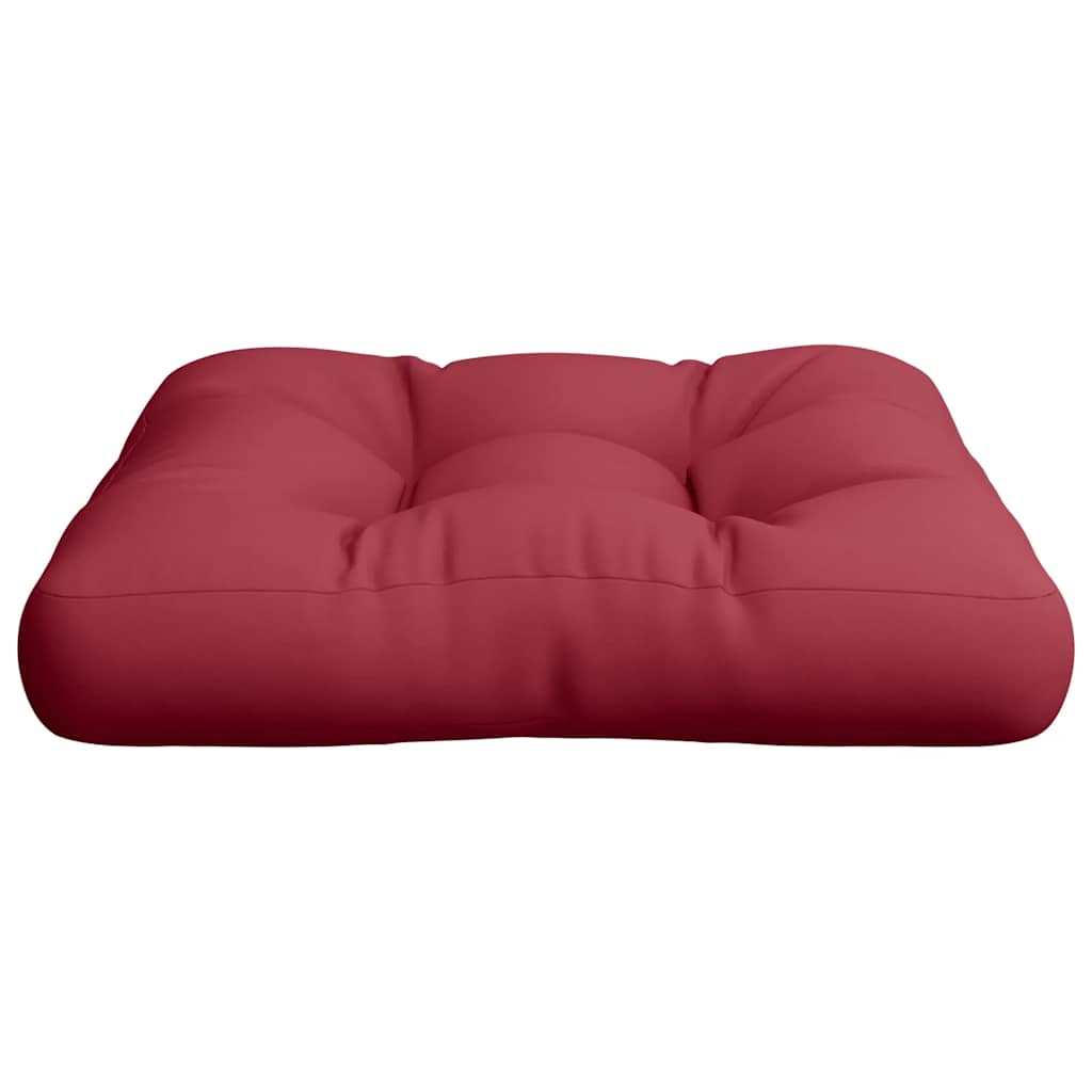Almofadão para paletes 58x58x10 cm tecido vermelho tinto