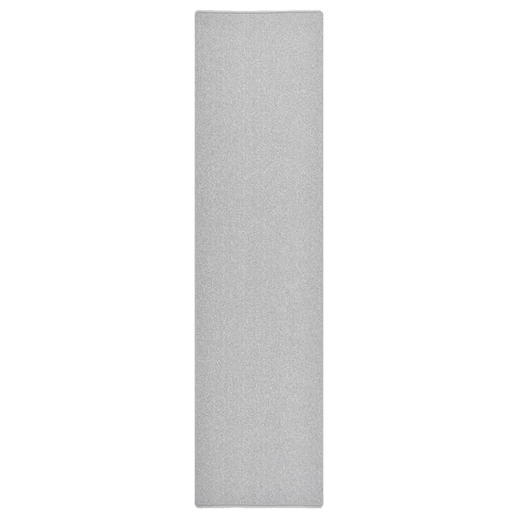 Tapete/passadeira 80x300 cm cinzento-claro