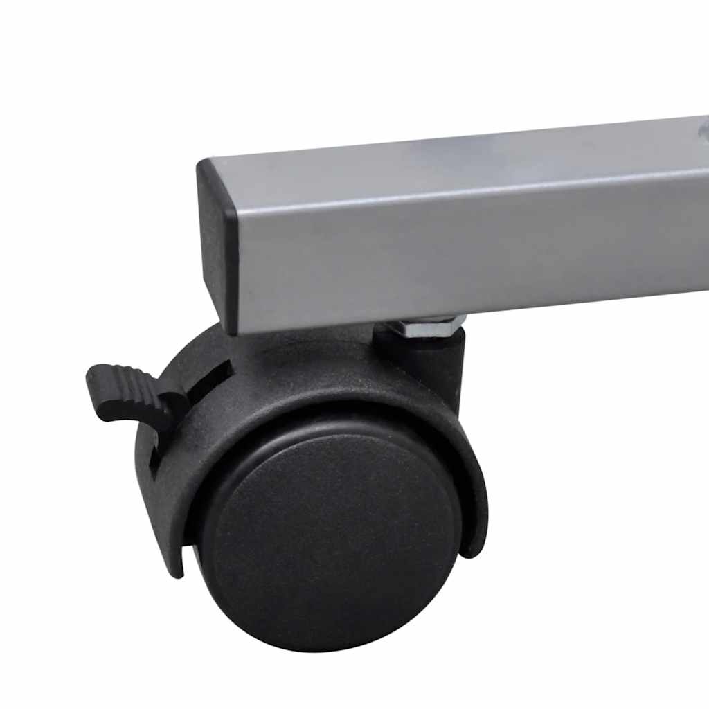 Secretária de computador acabamento em preto com prateleira de puxar