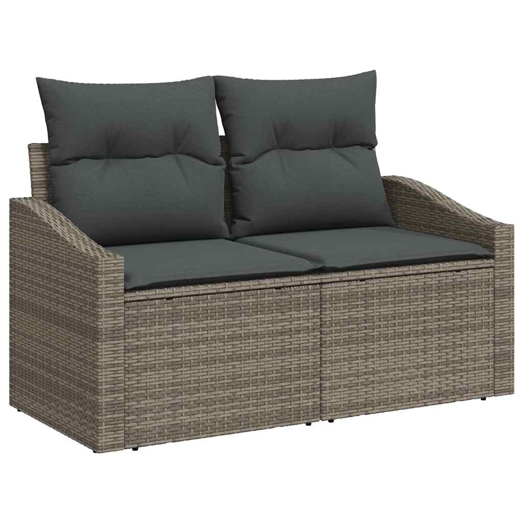 Conjunto de sofá de jardim 7 unid. cinzeto