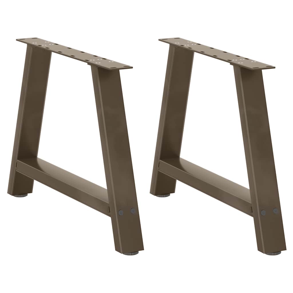 Pés para mesa de centro em formato a, 2 peças, 60x (42-43) cm, aço
