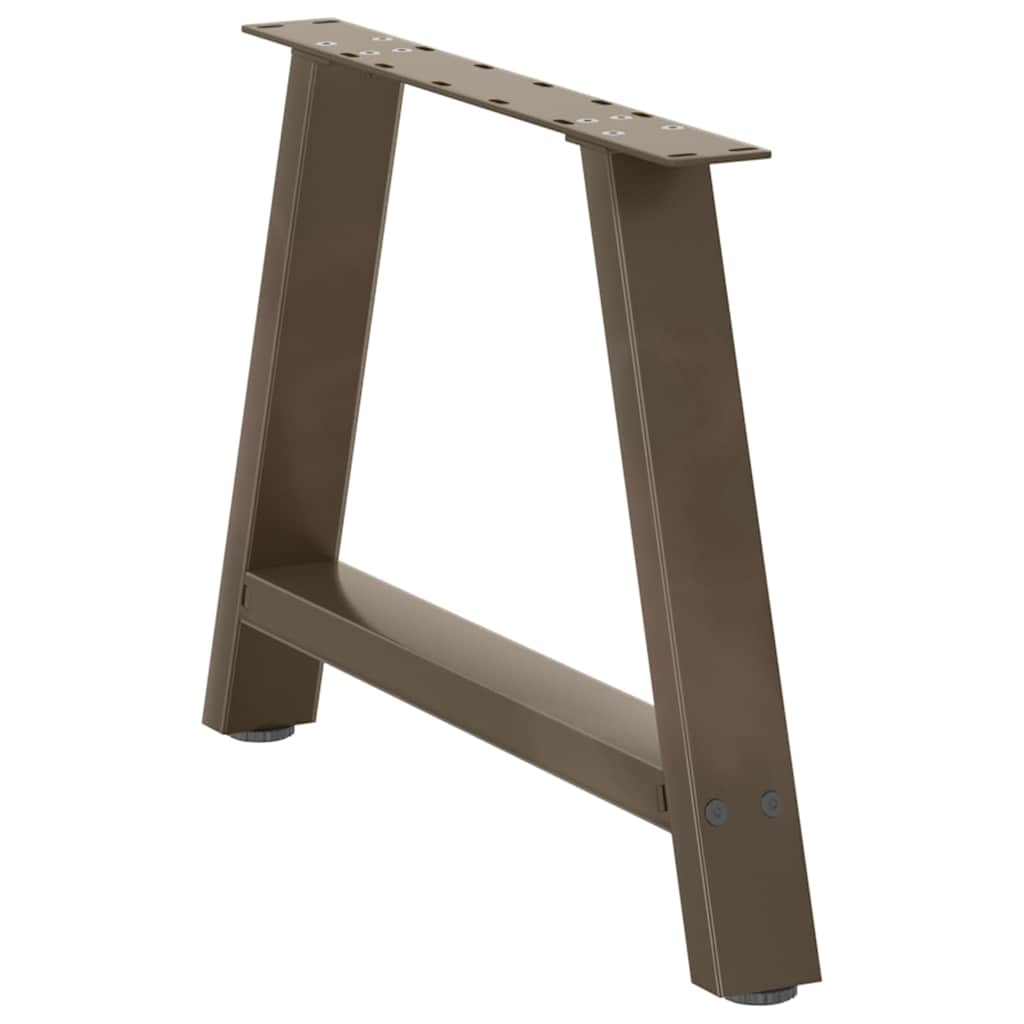 Pés para mesa de centro em formato a, 2 peças, 60x (42-43) cm, aço