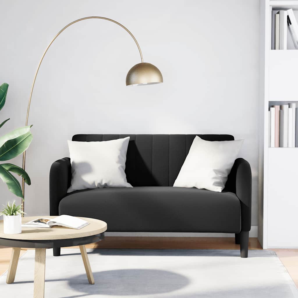 Sofá-luvas 109 cm veludo preto