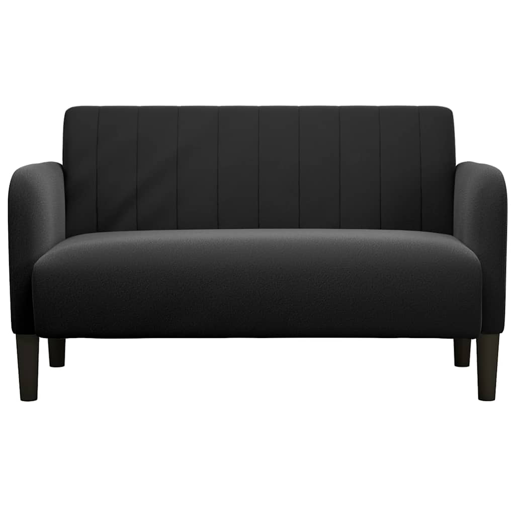 Sofá-luvas 109 cm veludo preto