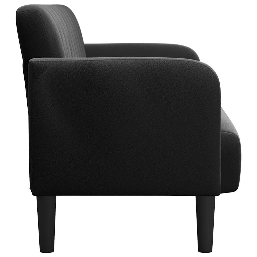 Sofá-luvas 109 cm veludo preto