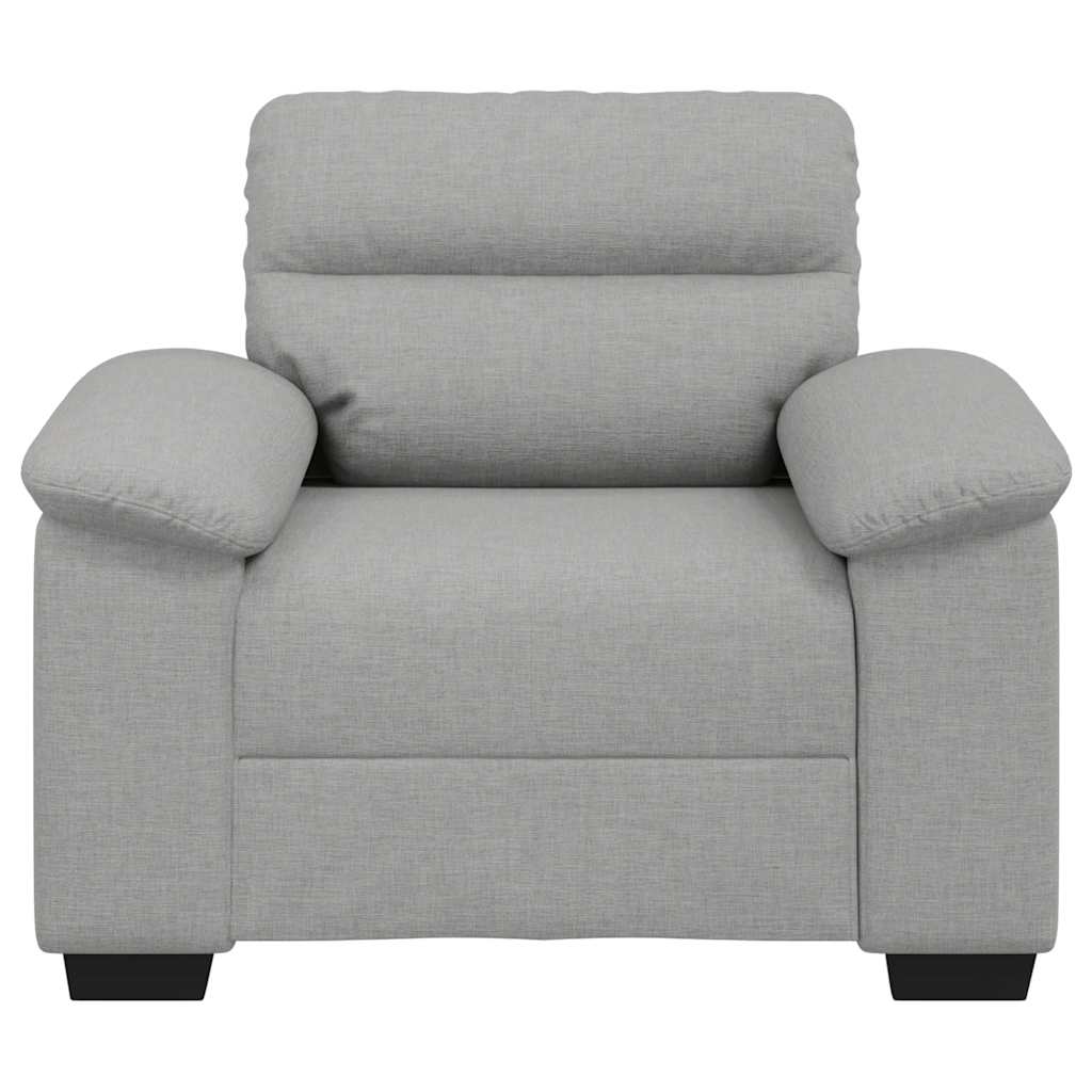 Poltrona 100x81x84 cm tecido cinzento nuvem