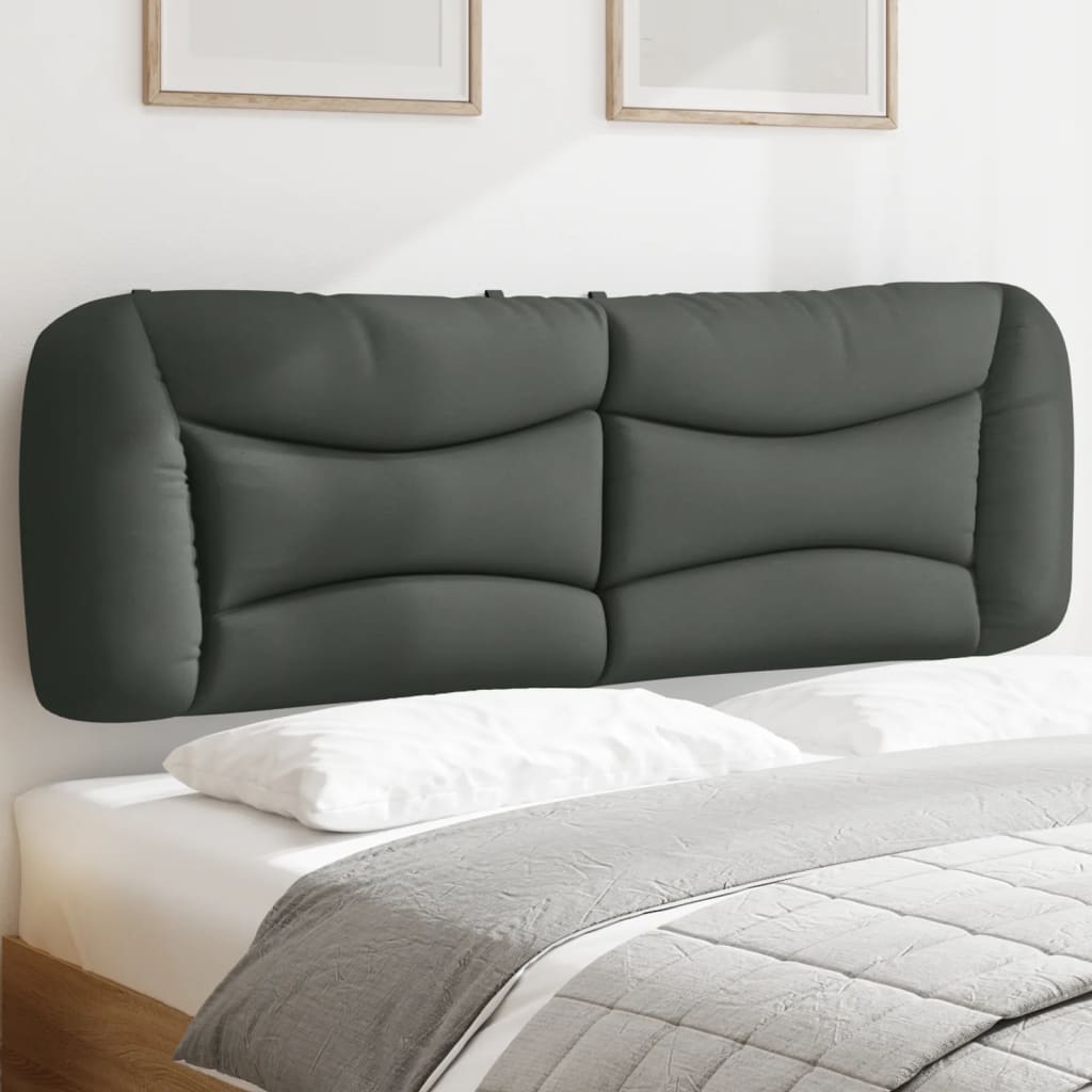 Almofadão de cabeceira hvar 160 cm tecido cinzento-escuro