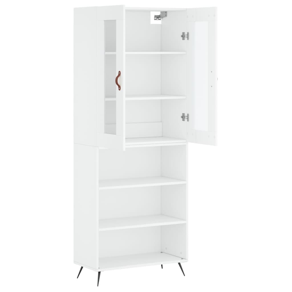 Armário alto 69,5x34x180 cm derivados de madeira branco